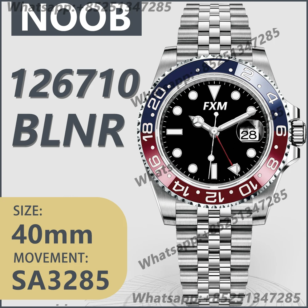 Мужские автоматические механические роскошные часы 40 мм 126710 BLRO GMT Master 2 NOOB 1:1 лучшее издание 904L AAA копия Super Clone SA3285 
Мужские автоматические механические роскошные часы 40 мм 126710 BLRO GMT Master 2 NOOB 1:1 лучшее издание 904L AAA копия Super Clone SA3285