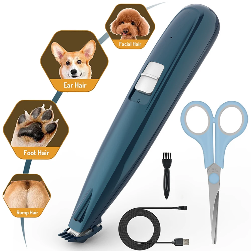 

Dog Grooming Clippers Cordless Low Noise Electric Trimmer for Trimming The Hair Around Paws Cat Small Dogs Clipper Pet Supplies