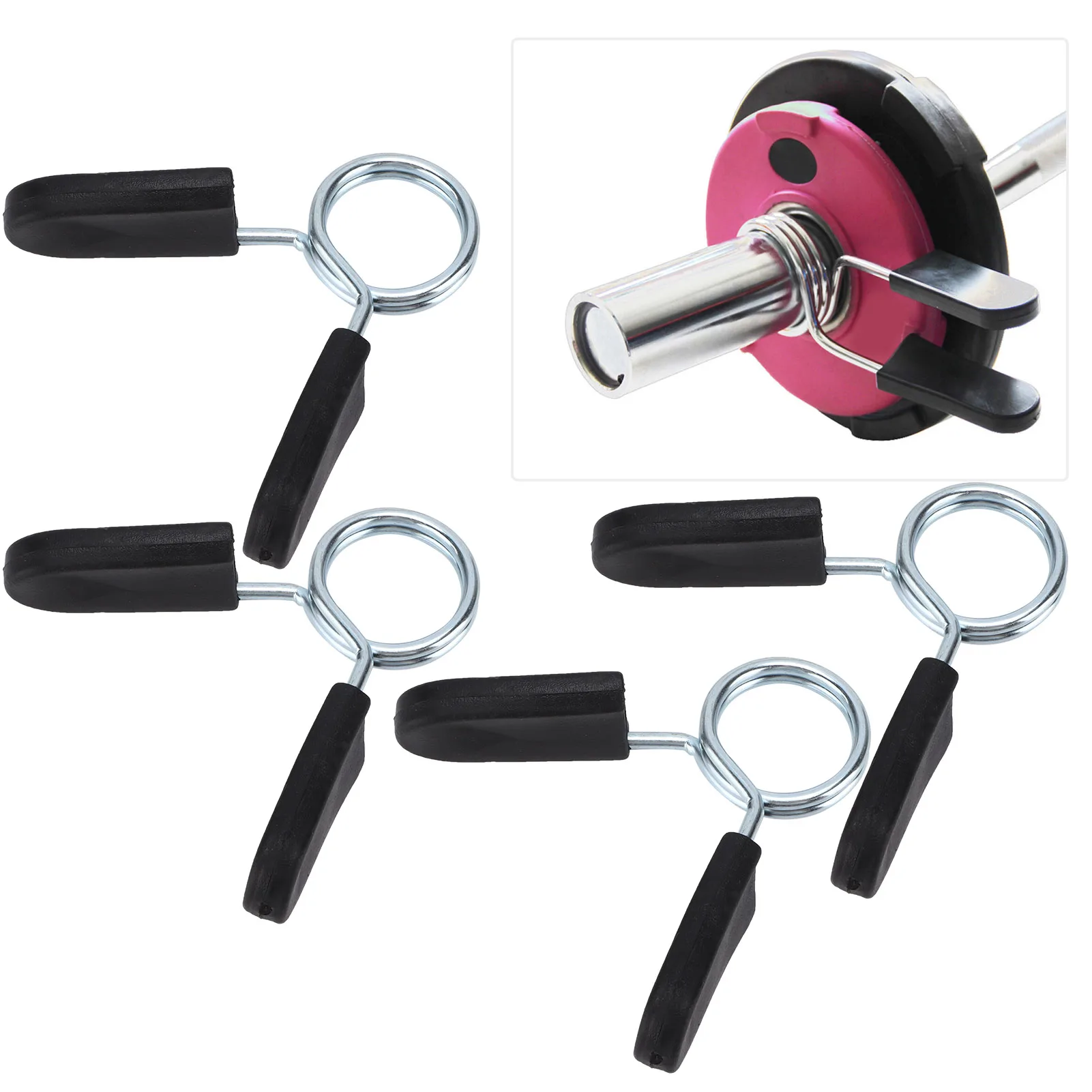 4 pcs 24/48mm Barbell Clamp Spring Collar Clips Gym Weight Dumbbell Lock Standard Lifting Kit Dumbbell Lock Clamp
4 pcs 24/48mm Barbell Clamp Spring Collar Clips Gym Weight Dumbbell Lock Standard Lifting Kit Dumbbell Lock Clamp