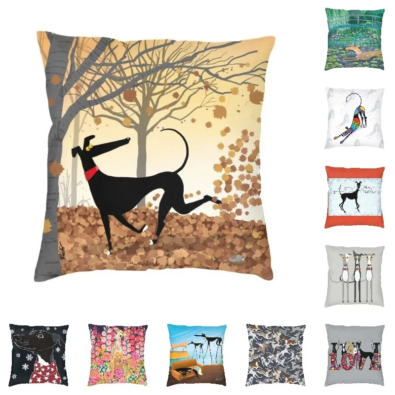Autumn Hound Greyhound Dog Cushion Covers Sighthound Whippet Cartoon Pattern Velvet Modern Pillow Cases Living Room Decoration
Autumn Hound Greyhound Dog Cushion Covers Sighthound Whippet Cartoon Pattern Velvet Modern Pillow Cases Living Room Decoration