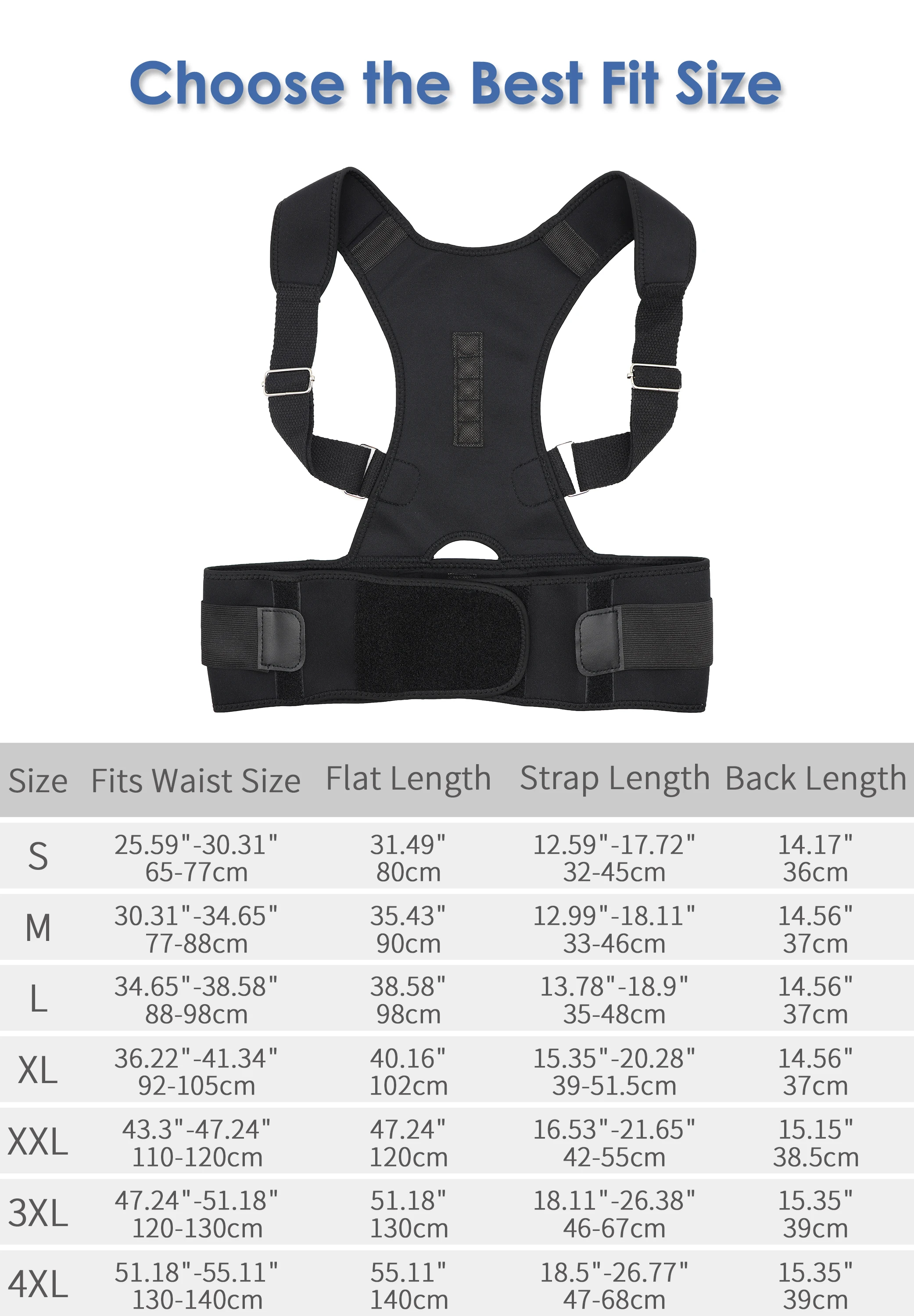 Posture Corrector Corset Back Magnetic Therapy Brace Lumbar Support Straight Corrector Belt for Men Women
Posture Corrector Corset Back Magnetic Therapy Brace Lumbar Support Straight Corrector Belt for Men Women