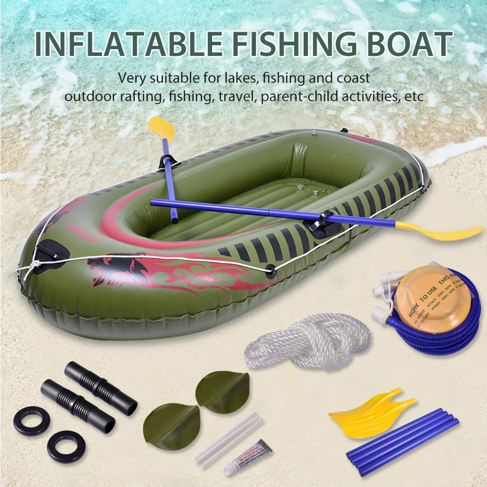 2 Person Inflatable Boat Kayaking Heavy Duty PVC Rafting Fishing Air Kayak Canoe Set Dinghy Inflatable Fishing Boat With Paddles
2 Person Inflatable Boat Kayaking Heavy Duty PVC Rafting Fishing Air Kayak Canoe Set Dinghy Inflatable Fishing Boat With Paddles