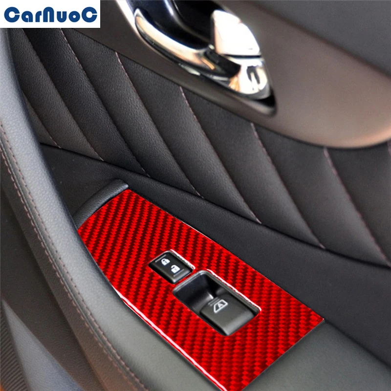 For Infiniti FX 2009-2013 QX70 2014-2017 Car Front Window Control Button Panel Trim Red Carbon Fiber Sticker Styling Accessories
For Infiniti FX 2009-2013 QX70 2014-2017 Car Front Window Control Button Panel Trim Red Carbon Fiber Sticker Styling Accessories