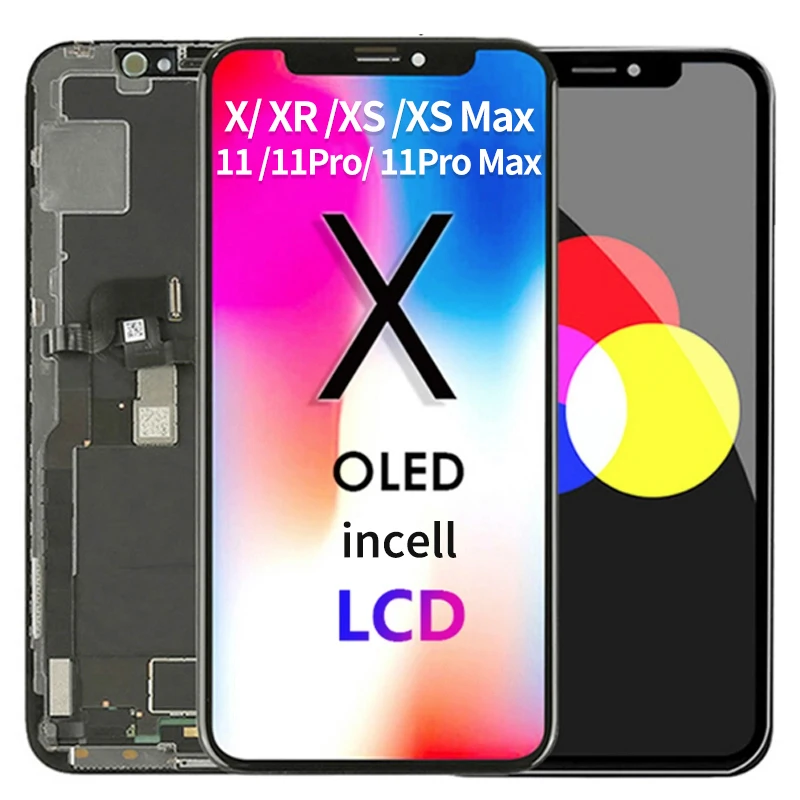 For iPhone X Xr Xs Max LCD Display Screen + Touch Digitizer Assembly Replacement OLED For iphone 11 pro Max lcd Display
For iPhone X Xr Xs Max LCD Display Screen + Touch Digitizer Assembly Replacement OLED For iphone 11 pro Max lcd Display