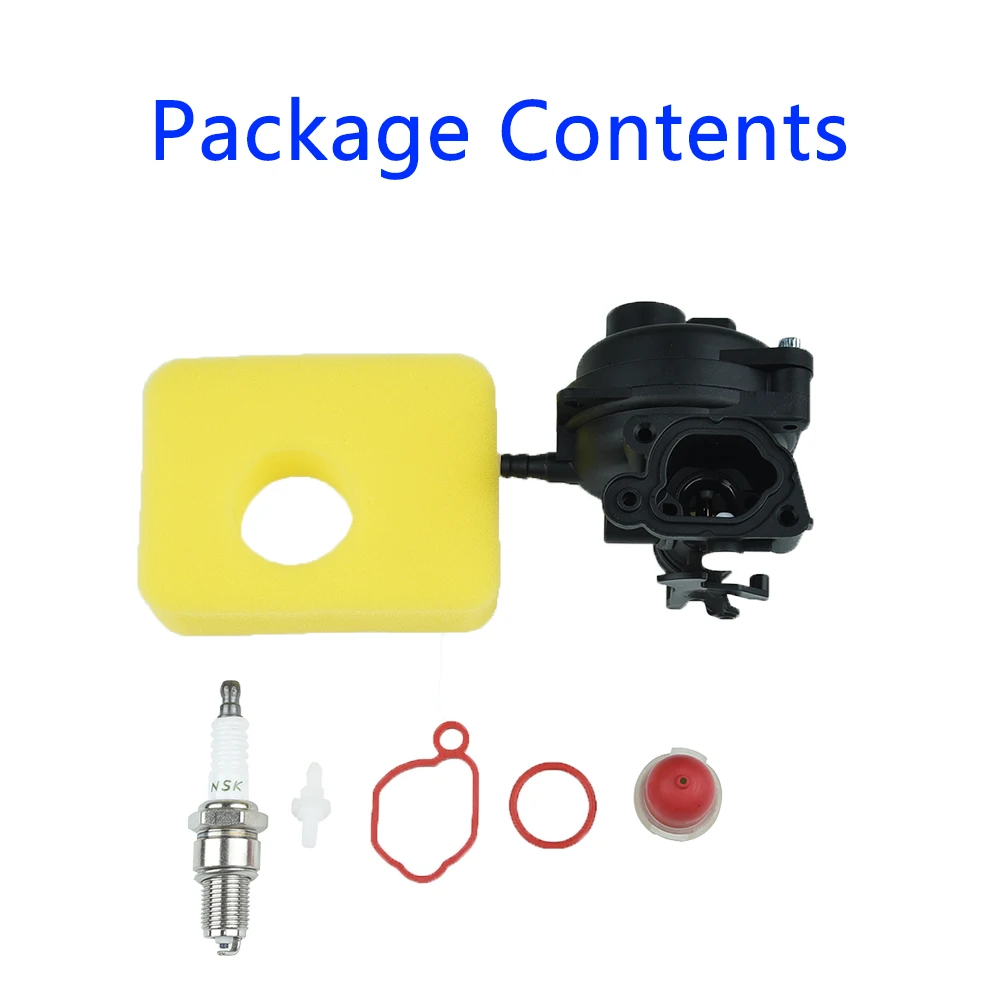 Air filter Carburetor Primer bulb Spark plug Kit Replacement Assembly 140cc engine
Air filter Carburetor Primer bulb Spark plug Kit Replacement Assembly 140cc engine