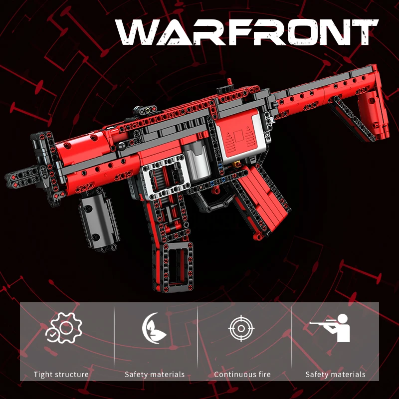 MP5 Submachine Gun Electric Model Building Blocks Technical Bricks PUBG Military SWAT Toys
MP5 Submachine Gun Electric Model Building Blocks Technical Bricks PUBG Military SWAT Toys