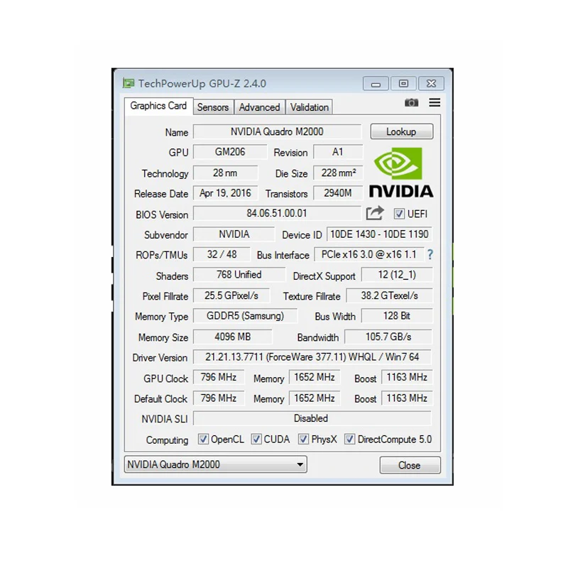 Original Leadtek Quadro M2000 graphics card Nvidia GDDR5 4G professional graphics multi-screen GPU Video Card 1pcs
Original Leadtek Quadro M2000 graphics card Nvidia GDDR5 4G professional graphics multi-screen GPU Video Card 1pcs