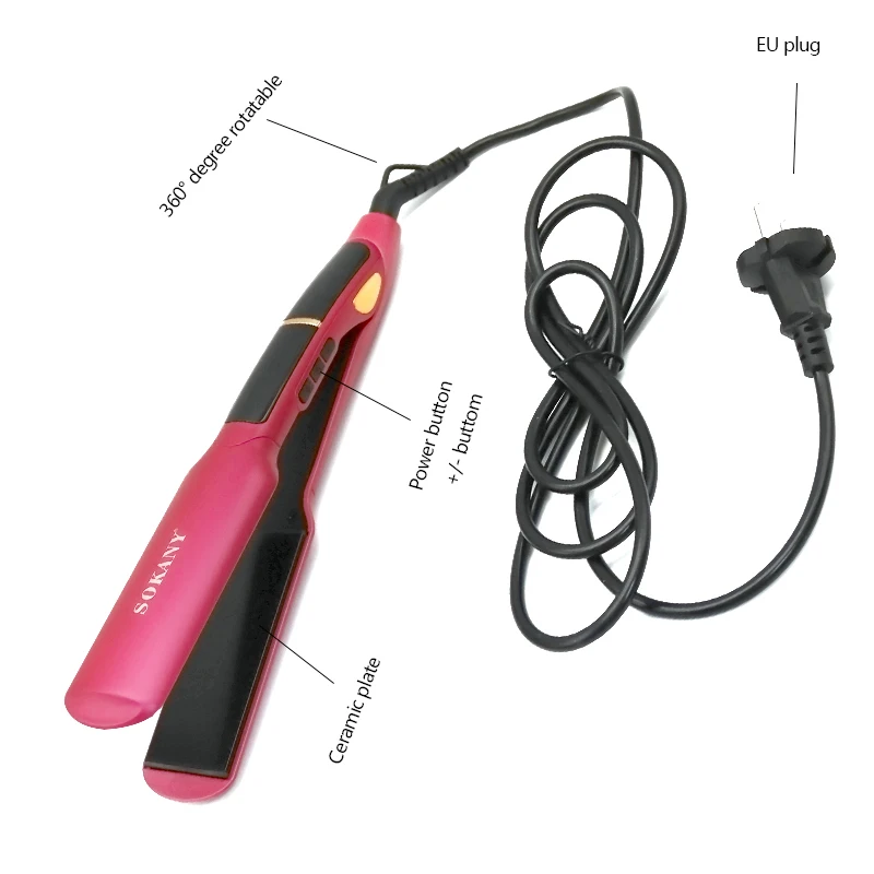 Max ceramic hair straighteners professional flat iron smooth salon tool hair straightening LCD digital display
Max ceramic hair straighteners professional flat iron smooth salon tool hair straightening LCD digital display
