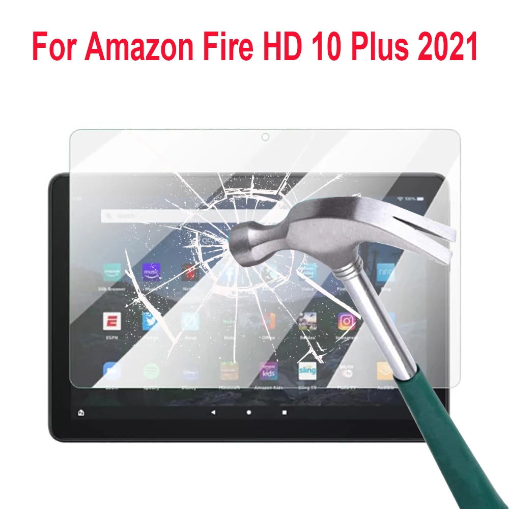 9H Tempered Glass Screen Protector For Amazon Fire HD 10 Plus 2021 Protective Film for Kindle Fire HD 10 Plus 10.1 inch
9H Tempered Glass Screen Protector For Amazon Fire HD 10 Plus 2021 Protective Film for Kindle Fire HD 10 Plus 10.1 inch