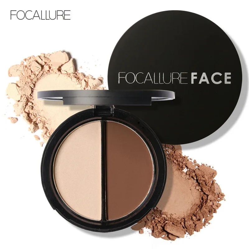 FOCALLURE Double Colors Highlighter Palette Contour Powder Shimmer Bronzer and Highlighters Powder Makeup
FOCALLURE Double Colors Highlighter Palette Contour Powder Shimmer Bronzer and Highlighters Powder Makeup