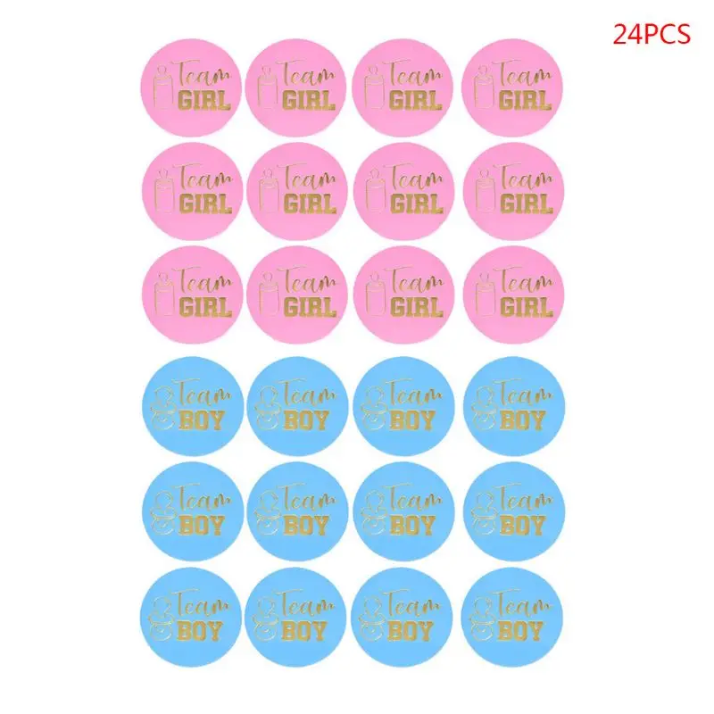 24Pcs Gender Reveal Stickers Team Boy Team Girl Labels Party Creative Decoration Y98A
24Pcs Gender Reveal Stickers Team Boy Team Girl Labels Party Creative Decoration Y98A