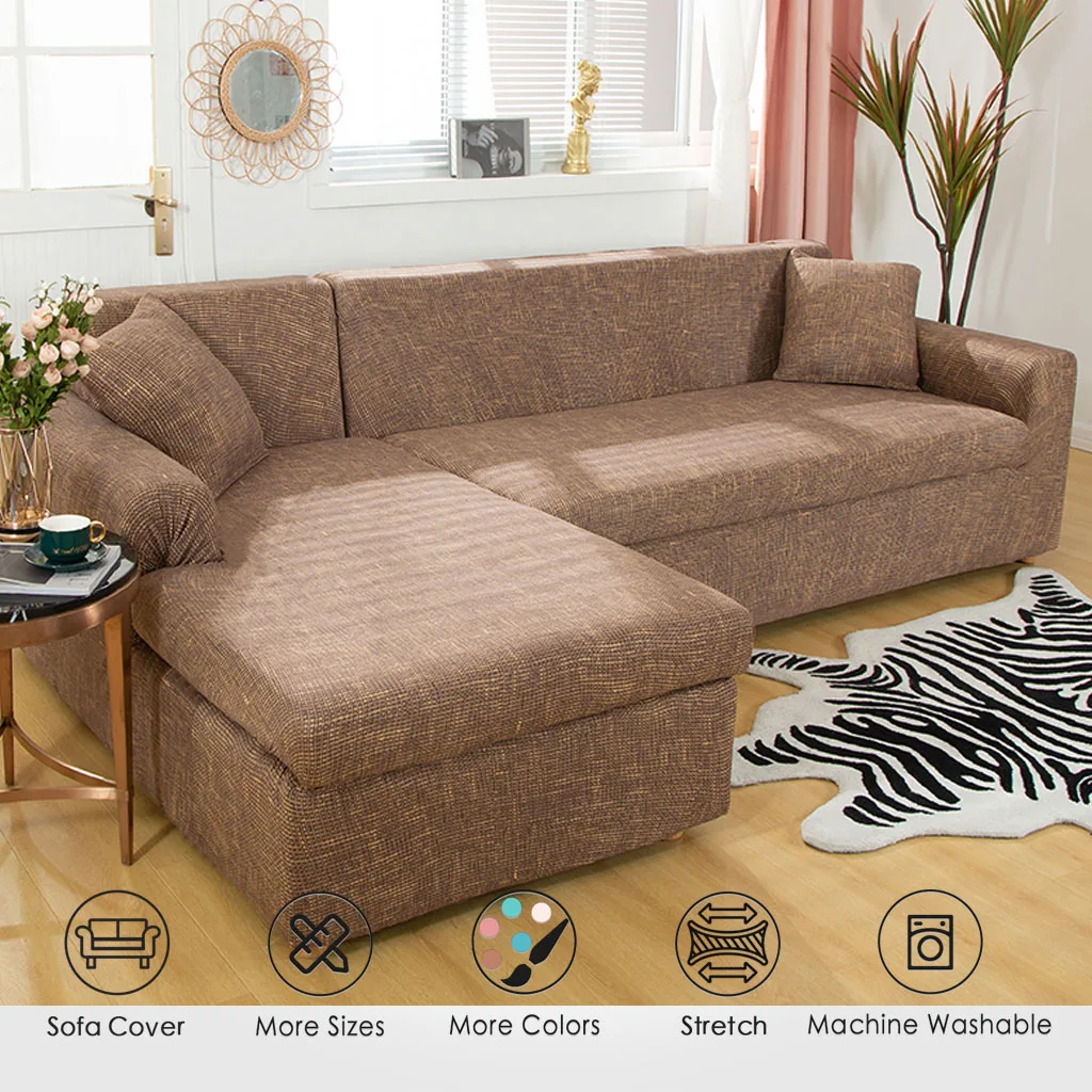 

Sofa Cover VIP LINK For Spain DP Elastic Sofa Cover for Living Room Stretch Covers for Corner L-shaped Sofa 1PC