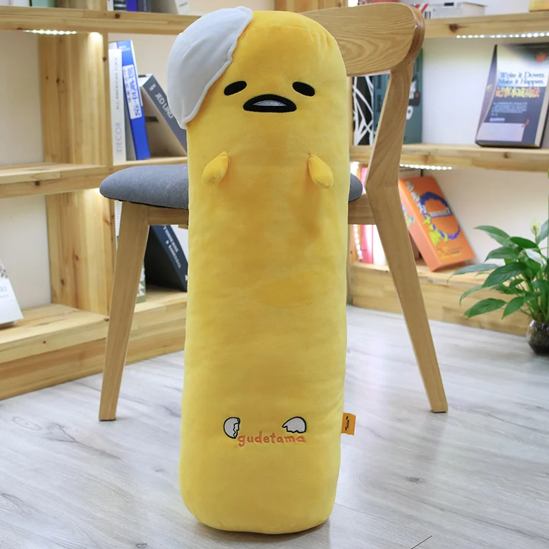 

Japanese anime cartoon cute egg yolk plush toy strip decoration pillow lazy egg stuffed doll girl surprise birthday holiday gift