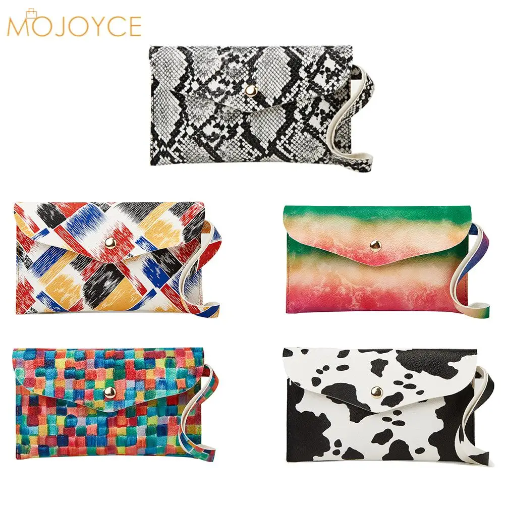 Fashion Women PU Leather Snake Cow Graffiti Pattern Printing Gradient Color Mini Wristlet Bag Wallet Casual Ladies Flap Pouch
Fashion Women PU Leather Snake Cow Graffiti Pattern Printing Gradient Color Mini Wristlet Bag Wallet Casual Ladies Flap Pouch