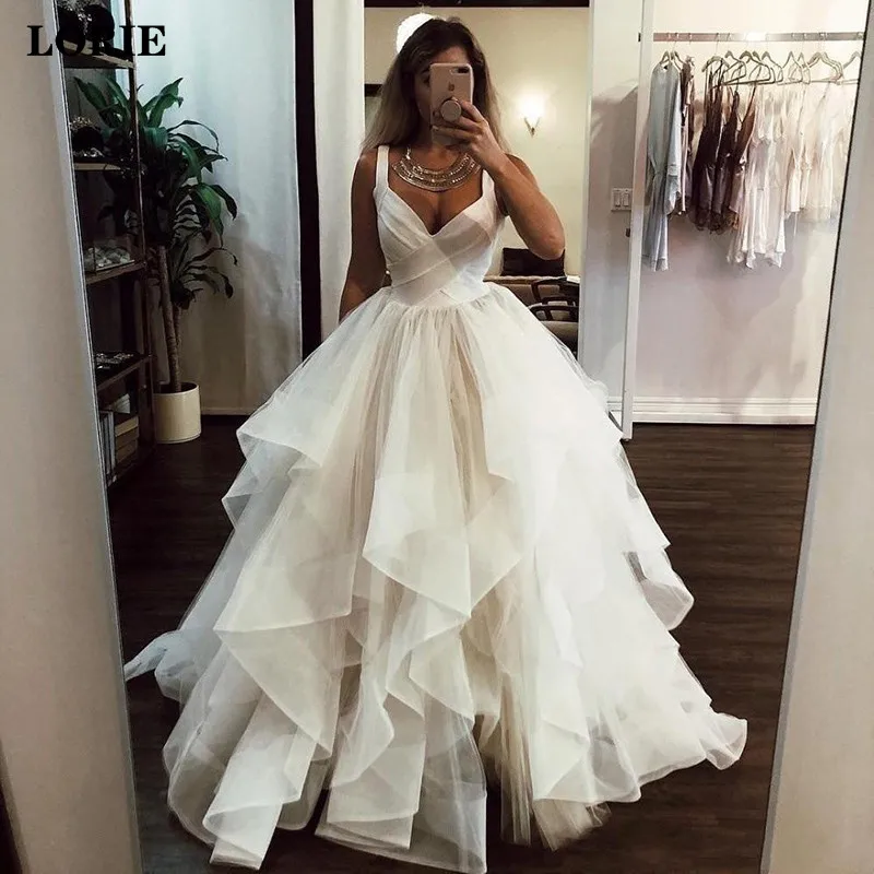 LORIE Beach Wedding Dress 2020 A Line V Neck White Ivory Princess Wedding Gowns Vestidos de noiva Boho Bride Gowns
LORIE Beach Wedding Dress 2020 A Line V Neck White Ivory Princess Wedding Gowns Vestidos de noiva Boho Bride Gowns