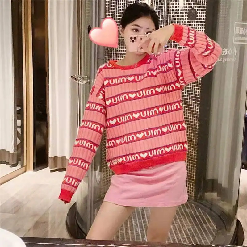 Women New Autumn Winter Cotton Blend Knit Top O-Neck Sweater Classic Stripe Casual Female Long Sleeve Jumper Pullover T-Shirt
Women New Autumn Winter Cotton Blend Knit Top O-Neck Sweater Classic Stripe Casual Female Long Sleeve Jumper Pullover T-Shirt