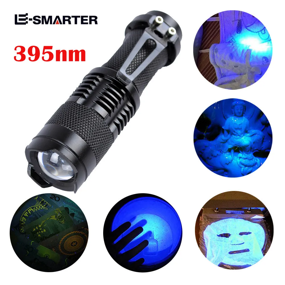 UV Ultra Violet LED Flashlight Blacklight Light 395 nM Inspection Lamp Torch Portable Tactical Lighting Tool UV Lamp
UV Ultra Violet LED Flashlight Blacklight Light 395 nM Inspection Lamp Torch Portable Tactical Lighting Tool UV Lamp