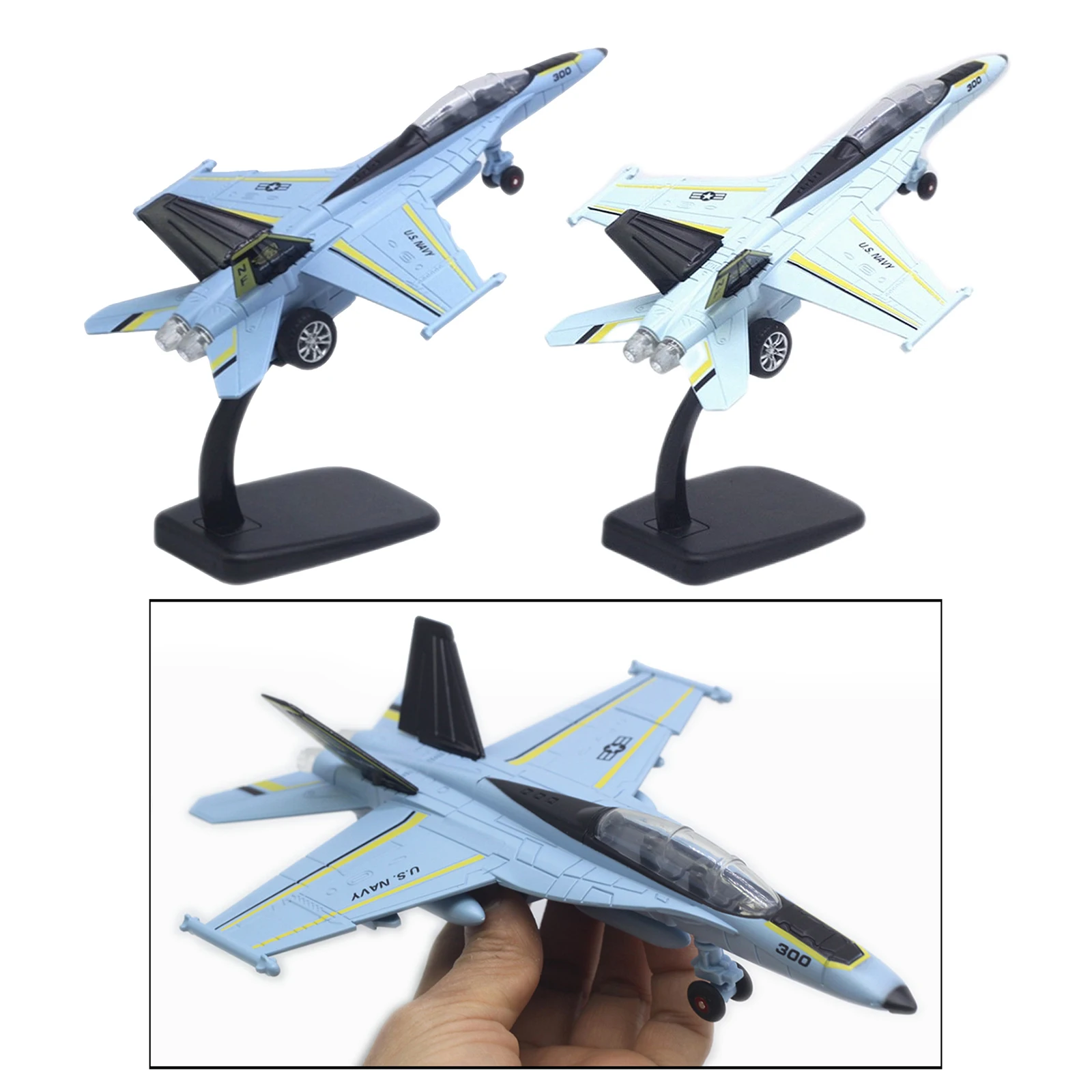 Alloy Diecast Pull Back LED Light & Sound American F/A-18 Aircraft Strike Fighter Toys with Stand Collectibles Keepsake
Alloy Diecast Pull Back LED Light & Sound American F/A-18 Aircraft Strike Fighter Toys with Stand Collectibles Keepsake