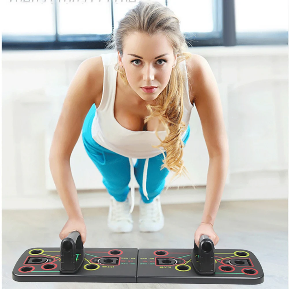 9 in 1 Push Up Rack Training Board ABS abdominal Muscle Trainer Sports Home Fitness Equipment for body Building Workout Exercise
9 in 1 Push Up Rack Training Board ABS abdominal Muscle Trainer Sports Home Fitness Equipment for body Building Workout Exercise