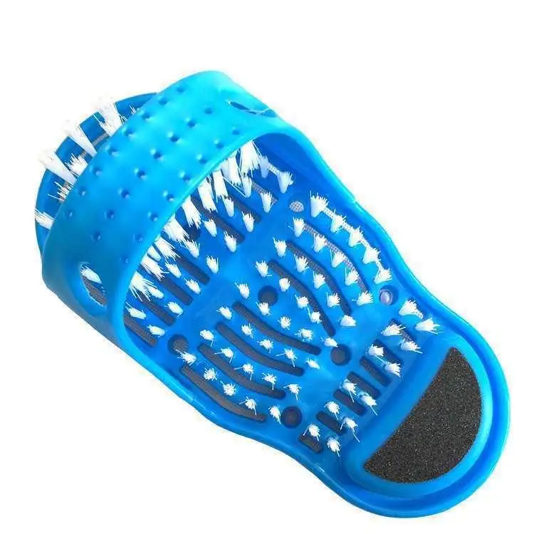 New Hot Plastic Bath Shoe Pumice Stone Foot Scrubber Shower Brush Massager Slippers for Feet Bathroom Products Foot Care Blue 
New Hot Plastic Bath Shoe Pumice Stone Foot Scrubber Shower Brush Massager Slippers for Feet Bathroom Products Foot Care Blue