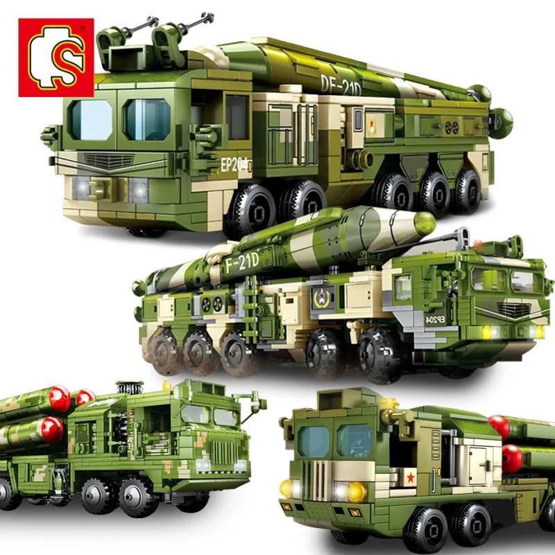 SEMBO Chinese Modern Military Missile Series Building Blocks High-Tech Defense Ballistic Vehicle Children Assembled Toys Gifts
SEMBO Chinese Modern Military Missile Series Building Blocks High-Tech Defense Ballistic Vehicle Children Assembled Toys Gifts