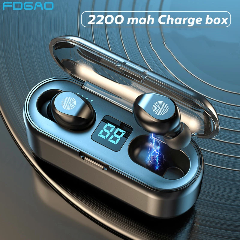 TWS for Bluetooth Earphones 2200mAh Charging Box Wireless Headphone LED Display Earbuds Sport Waterproof Headset With Microphone
TWS for Bluetooth Earphones 2200mAh Charging Box Wireless Headphone LED Display Earbuds Sport Waterproof Headset With Microphone