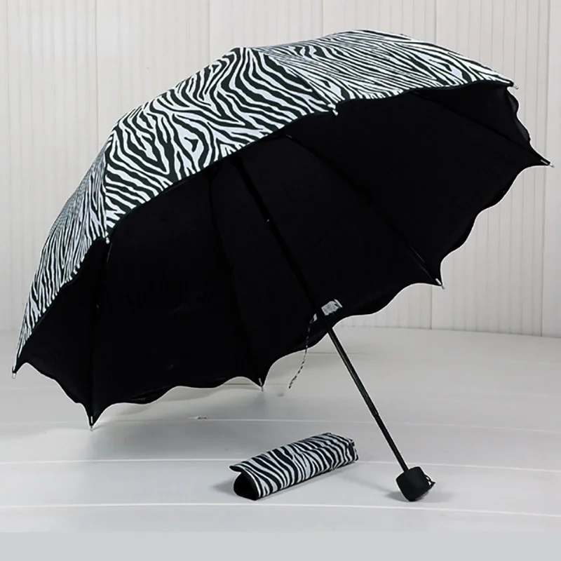 New Fashion Zebra Stripe Pattern 3-Folding Umbrella Rain UV Anime child Umbrella For Women Man Windproof Umbrellas
New Fashion Zebra Stripe Pattern 3-Folding Umbrella Rain UV Anime child Umbrella For Women Man Windproof Umbrellas
