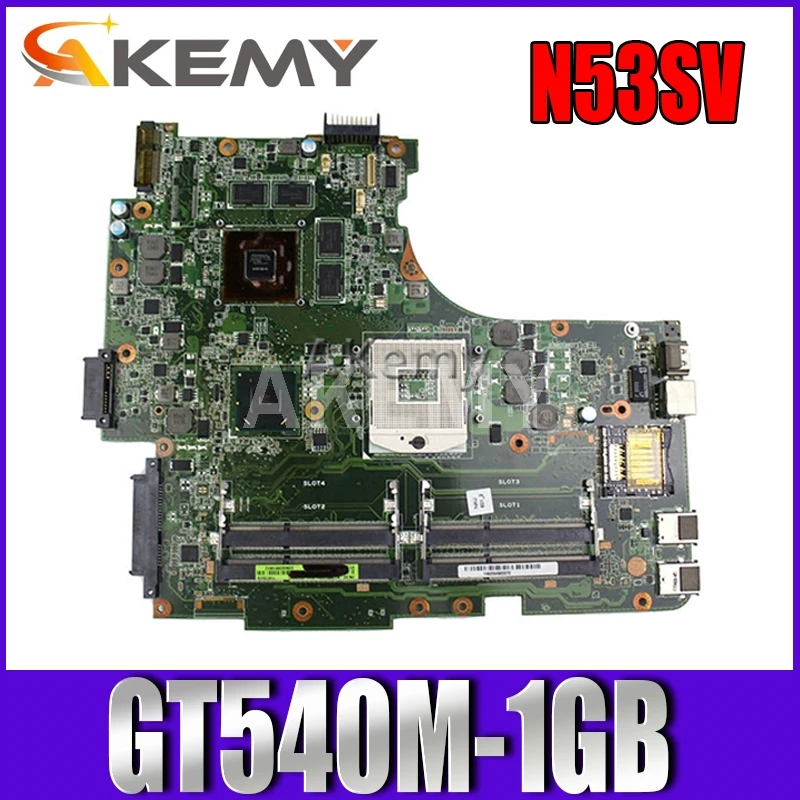 Akemy N53SV Laptop motherboard For Asus N53SV N53SN N53SM N53S N53 Test original mainboard GT540M-1GB
Akemy N53SV Laptop motherboard For Asus N53SV N53SN N53SM N53S N53 Test original mainboard GT540M-1GB