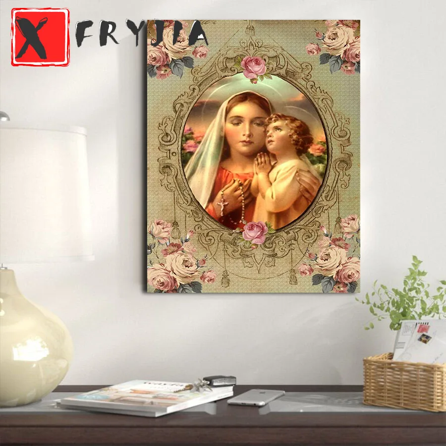 5D DIY Diamond Painting Virgin and Child cross stitch full squareround diamond mosaic embroidery stitch cross home decoration
5D DIY Diamond Painting Virgin and Child cross stitch full squareround diamond mosaic embroidery stitch cross home decoration