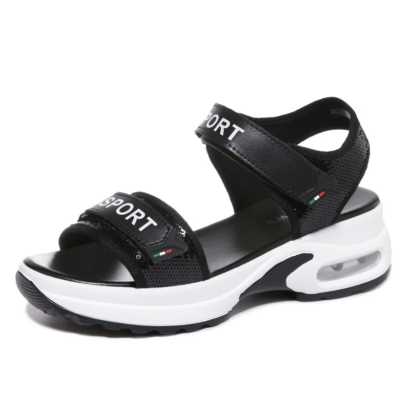 Под открытым небом с открытым носком; Летние сандалии на платформе, на липучке сплошной Цвет обувь, женская обувь на платформе женские туфли... 
Под открытым небом с открытым носком; Летние сандалии на платформе, на липучке сплошной Цвет обувь, женская обувь на платформе женские туфли...