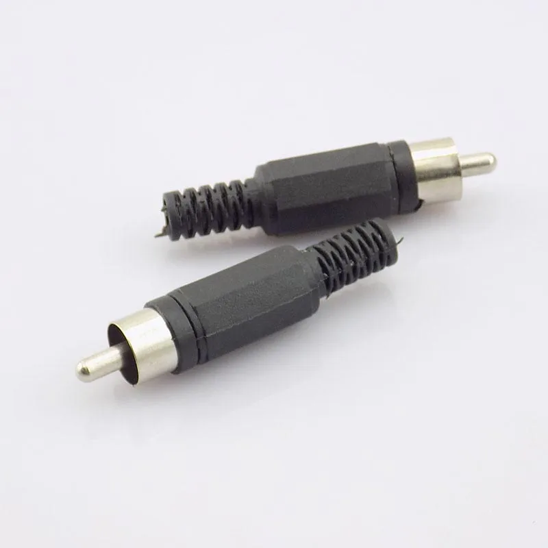 100pcs RCA Male Connector AV Plug Jack plastic to Cabling Audio Adapter for CCTV TV video Camera diy Housing L19
100pcs RCA Male Connector AV Plug Jack plastic to Cabling Audio Adapter for CCTV TV video Camera diy Housing L19
