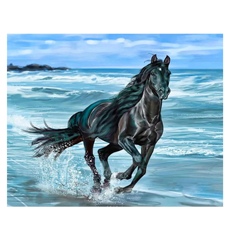 5D DIY Diamond Painting Handicraft Needlework Diamond Embroidery Resinstone Diamond Cross Stitch Mosaic Decoration Black Horse
5D DIY Diamond Painting Handicraft Needlework Diamond Embroidery Resinstone Diamond Cross Stitch Mosaic Decoration Black Horse