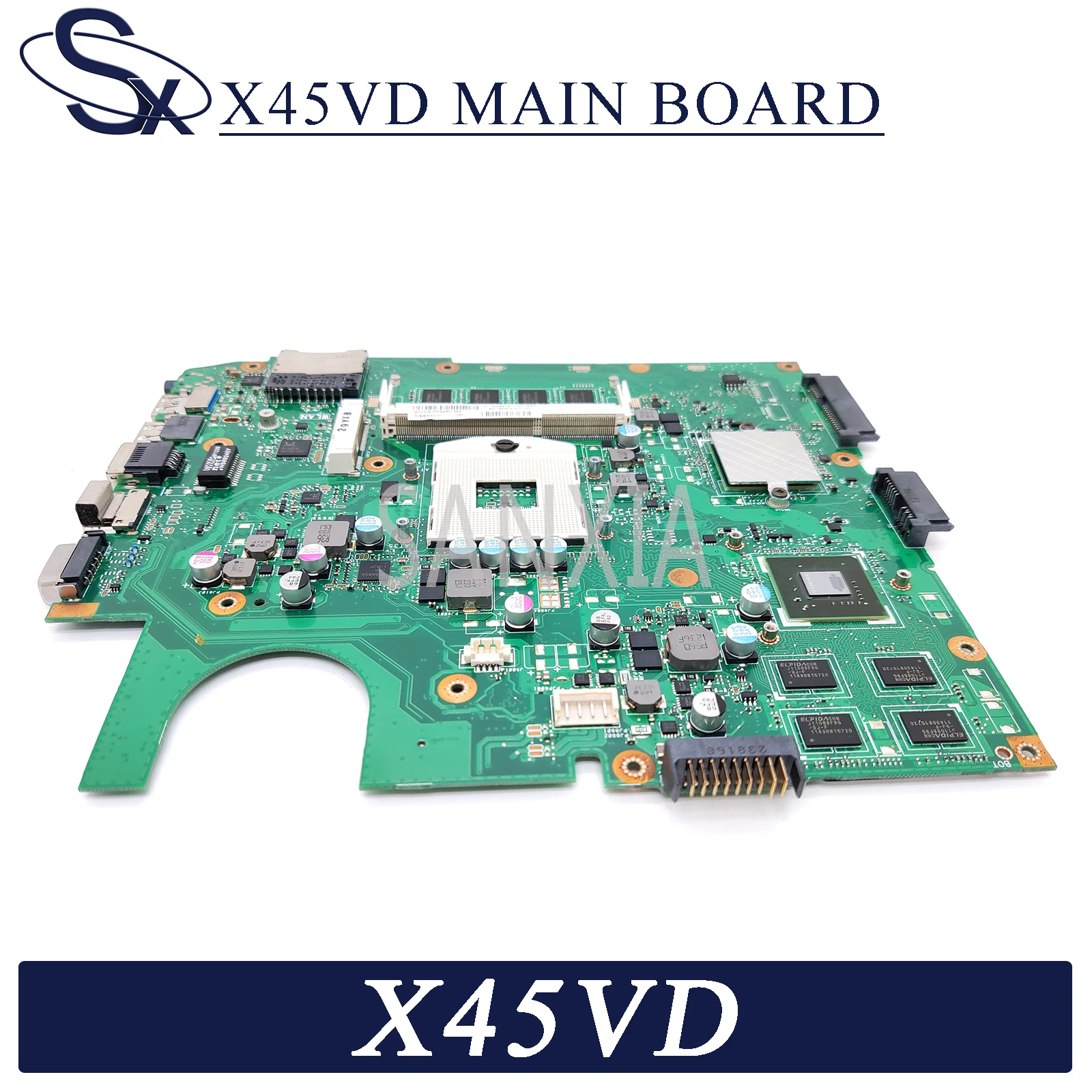 KEFU X45VD Laptop motherboard for ASUS X45VD X45V original mainboard HM76 GT610M
KEFU X45VD Laptop motherboard for ASUS X45VD X45V original mainboard HM76 GT610M