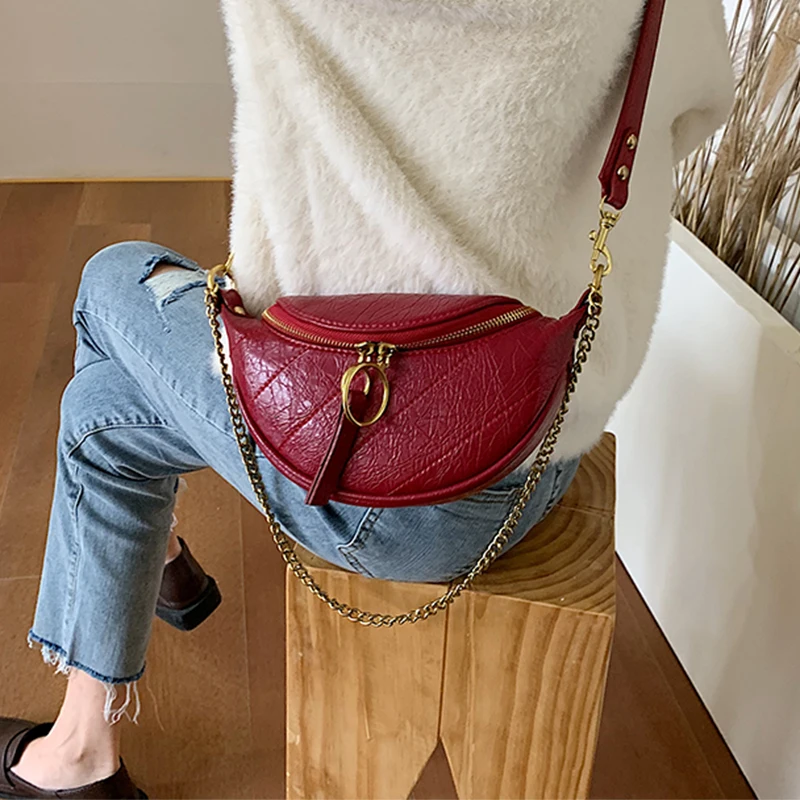 SWDF Solid Color Pu Leather Crossbody Bags For Women 2021 News Round Zipper Shoulder Messenger Bag Lady Chain Travel Handbags
SWDF Solid Color Pu Leather Crossbody Bags For Women 2021 News Round Zipper Shoulder Messenger Bag Lady Chain Travel Handbags