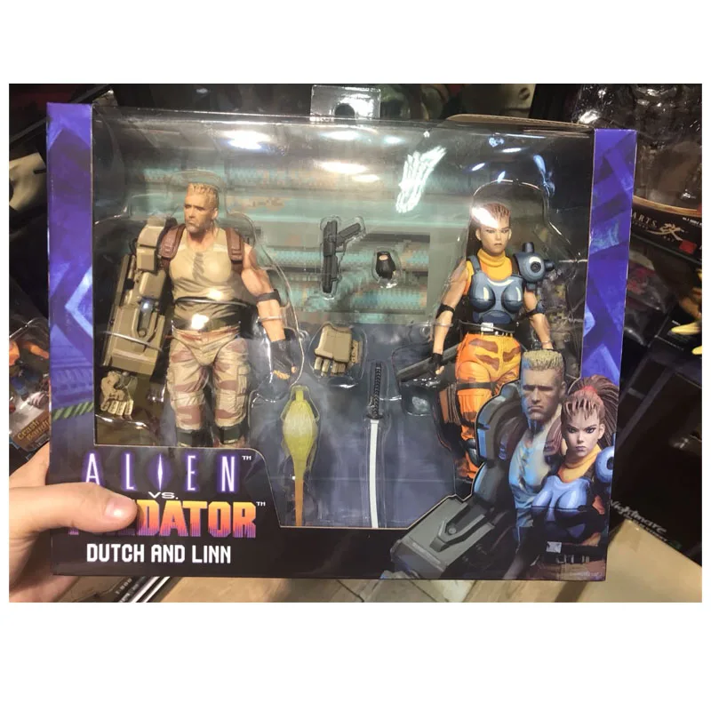 Genuine Alien VS Predators AVP DUTCH AND LINN SHF Action Figure Movable Model Toys Ornament Cartoon Dolls Collection 7Inch
Genuine Alien VS Predators AVP DUTCH AND LINN SHF Action Figure Movable Model Toys Ornament Cartoon Dolls Collection 7Inch