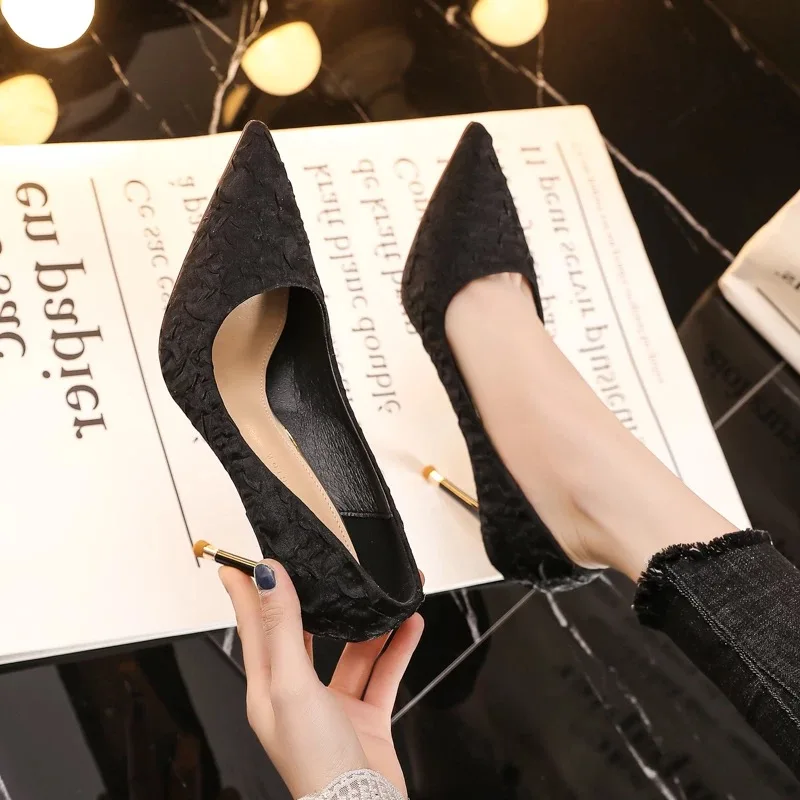 Slimming Shoes High Heels Stiletto Lace-Up Shallow Mouth Bling Bling Sexy Pump Slip On 2021 Sandals Ladies Pointed Wedge All-Mat
Slimming Shoes High Heels Stiletto Lace-Up Shallow Mouth Bling Bling Sexy Pump Slip On 2021 Sandals Ladies Pointed Wedge All-Mat