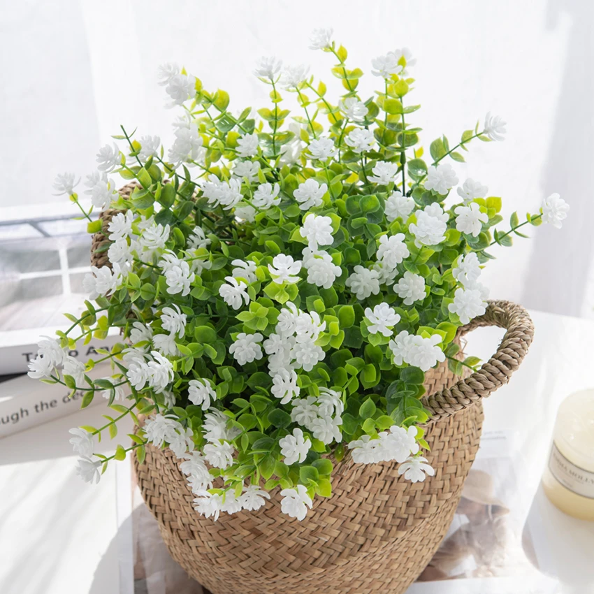 Artificial Plastic Flowers Fake Eucalyptus Plants Christmas Decoration Vase for Home Garden Wedding Diy Handwork Potted Plant
Artificial Plastic Flowers Fake Eucalyptus Plants Christmas Decoration Vase for Home Garden Wedding Diy Handwork Potted Plant