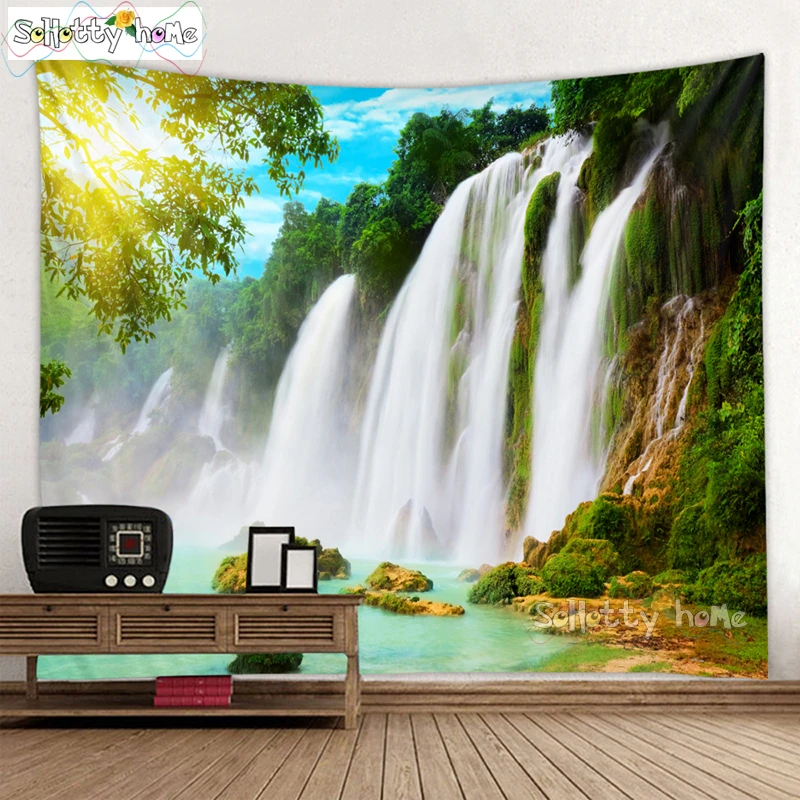 Nature Forest Waterfall Printing Wall Hanging 3d Digital Printing Tapestry Home Decoration Wall Rug Carpets Hanging Blanket
Nature Forest Waterfall Printing Wall Hanging 3d Digital Printing Tapestry Home Decoration Wall Rug Carpets Hanging Blanket