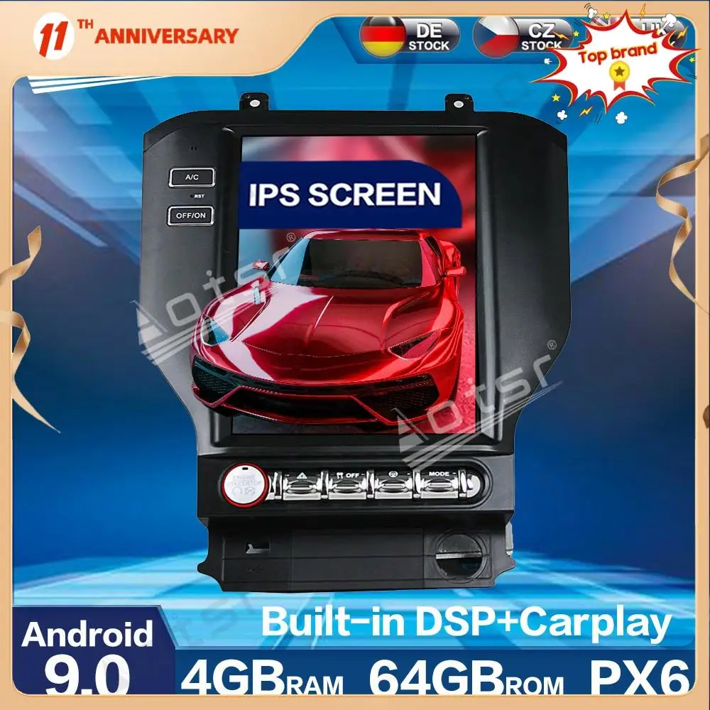 For Ford Mustang 2014-2018 Android 9 Multimedia Tesla Screen PX6 4G+64GB Car Radio 2k Player Auto GPS Navigation DSP carplay WIF
For Ford Mustang 2014-2018 Android 9 Multimedia Tesla Screen PX6 4G+64GB Car Radio 2k Player Auto GPS Navigation DSP carplay WIF