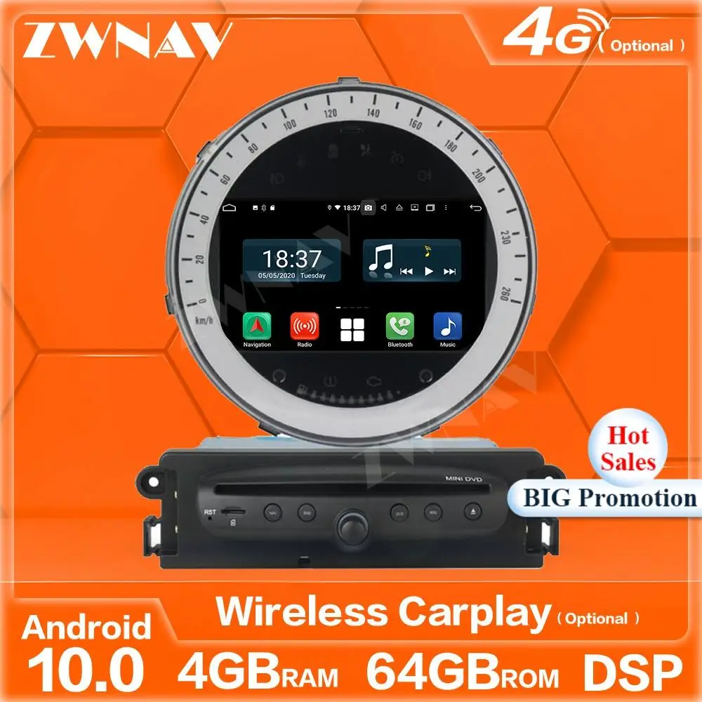 Мультимедийный плеер DSP 64 ГБ Android 10 для BMW MINI 2006 2007 2008 2009 2010 2011 2012 2013 аудио Радио Стерео GPS навигация головное устройство
Мультимедийный плеер DSP 64 ГБ Android 10 для BMW MINI 2006 2007 2008 2009 2010 2011 2012 2013 аудио Радио Стерео GPS навигация головное устройство