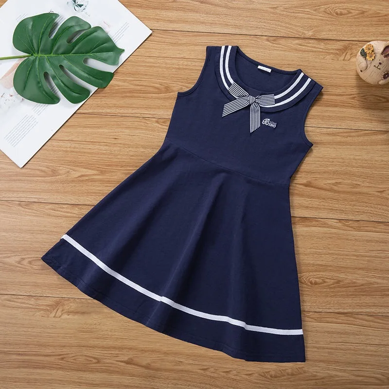 2021 New Dress for girl Summer dress preppy style sleeveless dresses College style vestidos girls party dress 2-13Y
2021 New Dress for girl Summer dress preppy style sleeveless dresses College style vestidos girls party dress 2-13Y