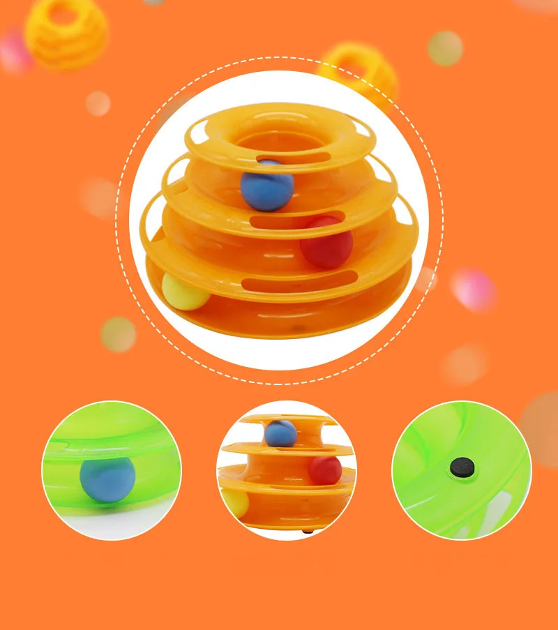 Tower Track Cat Toy Three Levels Dog Ttoys Funny Playing Pet Toys Traning Intelligence Amusement Cat Ball Toys Interactive Toys
Tower Track Cat Toy Three Levels Dog Ttoys Funny Playing Pet Toys Traning Intelligence Amusement Cat Ball Toys Interactive Toys