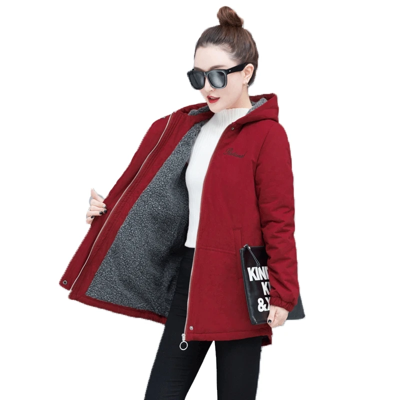 Autumn And Winter New Lamb Wool Ladies Coat Version Of The Solid Color Mid-length Ladies Zipper Hooded Coat Loose Women Clothes
Autumn And Winter New Lamb Wool Ladies Coat Version Of The Solid Color Mid-length Ladies Zipper Hooded Coat Loose Women Clothes