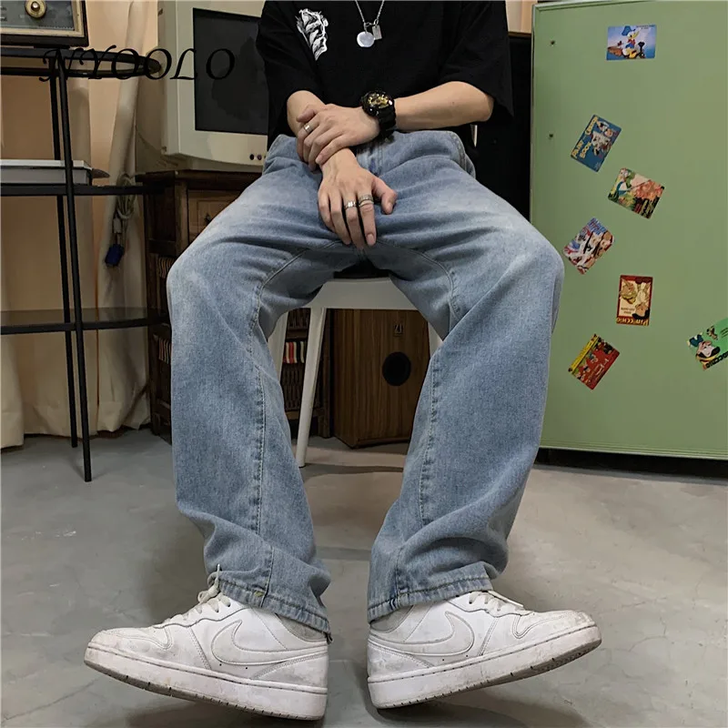 NYOOLO Harajuku Vintage Streetwear Boyfriend Oversized Washed Blue Jeans Women Men Cloth Casual Belt Baggy Straight Denim Pants
NYOOLO Harajuku Vintage Streetwear Boyfriend Oversized Washed Blue Jeans Women Men Cloth Casual Belt Baggy Straight Denim Pants
