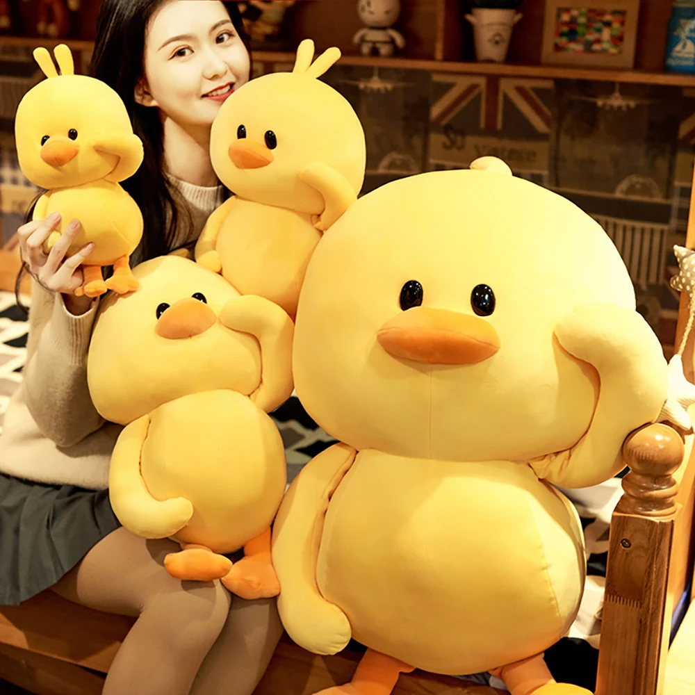 

30cm Korean Netred Wearing Hyaluronic Acid Yellow Duck Doll Ducks Lalafanfan Ducks Plush Soft Toys Doll Birthday Christmas Gift