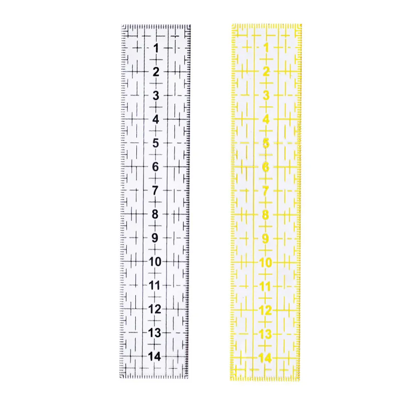 3x15cm Quilting Ruler Template Yellow Patchwork Measure Tool Sewing Machine Seam Allowance Ruler DIY Craft Needlework Supplies 
3x15cm Quilting Ruler Template Yellow Patchwork Measure Tool Sewing Machine Seam Allowance Ruler DIY Craft Needlework Supplies