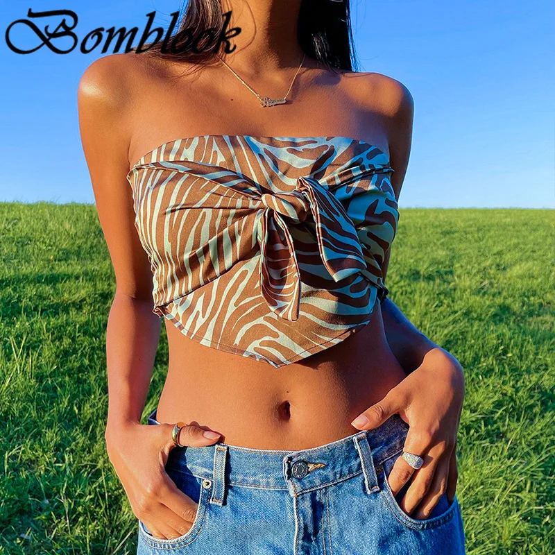 Bomblook Sexy Party Club Women's Printed Y2K Strapless Summer 2021 Backless Female All-match Elastic Tops Casual Streetwears 
Bomblook Sexy Party Club Women's Printed Y2K Strapless Summer 2021 Backless Female All-match Elastic Tops Casual Streetwears