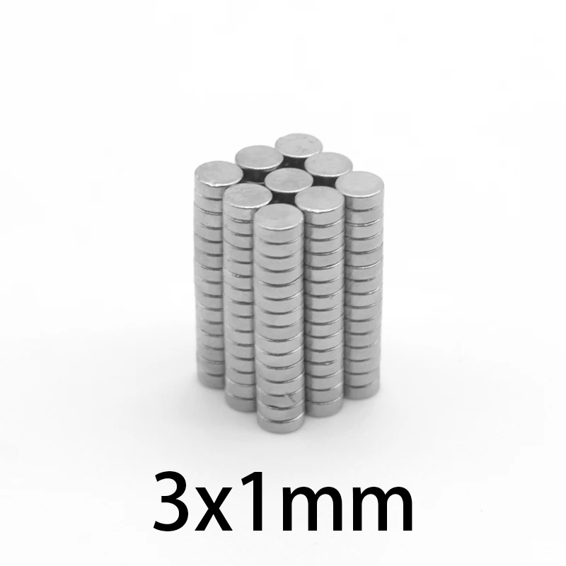 

100~2000PCS 3x1 Mini Small Round Magnets 3mm*1mm Neodymium Magnet Dia 3x1mm Permanent NdFeB Super Strong Powerful Magnets 3*1 mm