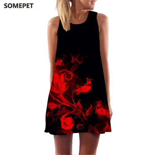 Red Lips Print Hippie Dress Women New Sleeveless Chiffon Summer Dress Ladies Casual Loose Mini Party Dress Vestidos
Red Lips Print Hippie Dress Women New Sleeveless Chiffon Summer Dress Ladies Casual Loose Mini Party Dress Vestidos