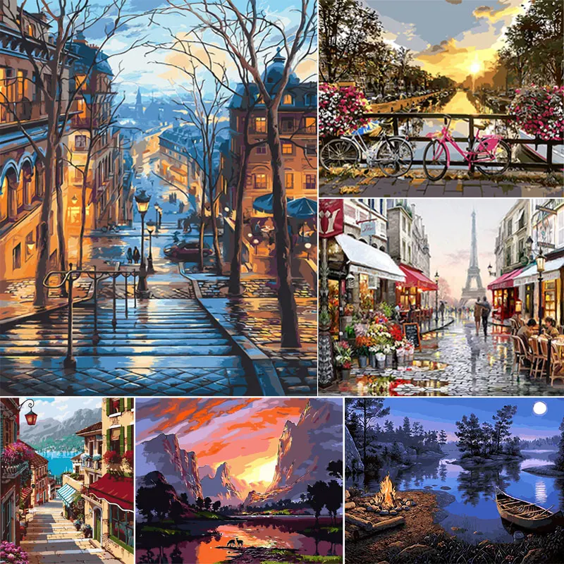 Painting By Numbers Scenery DIY Oil Coloring By Numbers Street Landscape Canvas Paint Home Decor Art Pictures
Painting By Numbers Scenery DIY Oil Coloring By Numbers Street Landscape Canvas Paint Home Decor Art Pictures